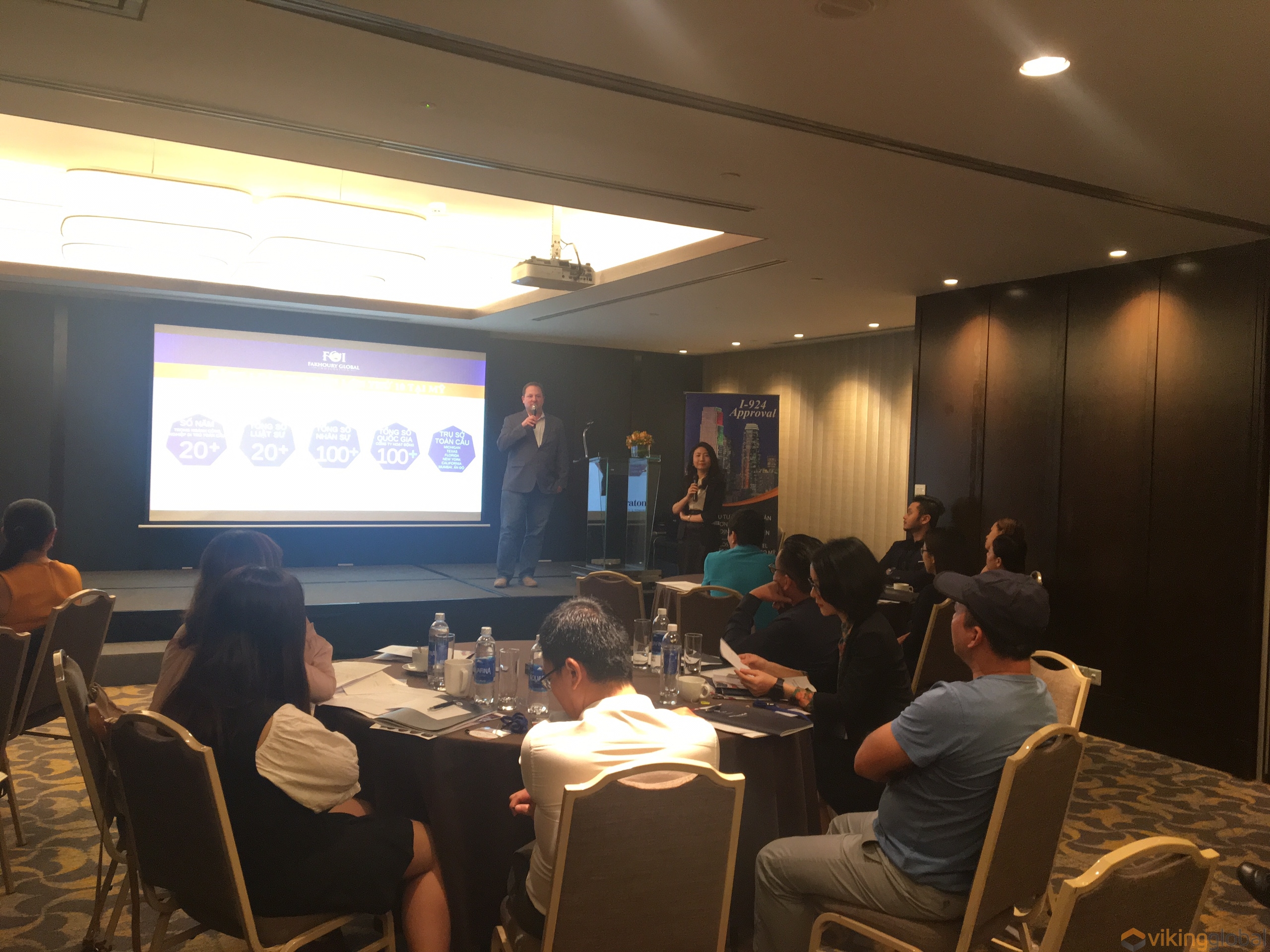 Sự kiện Viking Global Group tổ chức tại Khách sạn Sheraton Sài Gòn - Đường Đến Nước Mỹ
