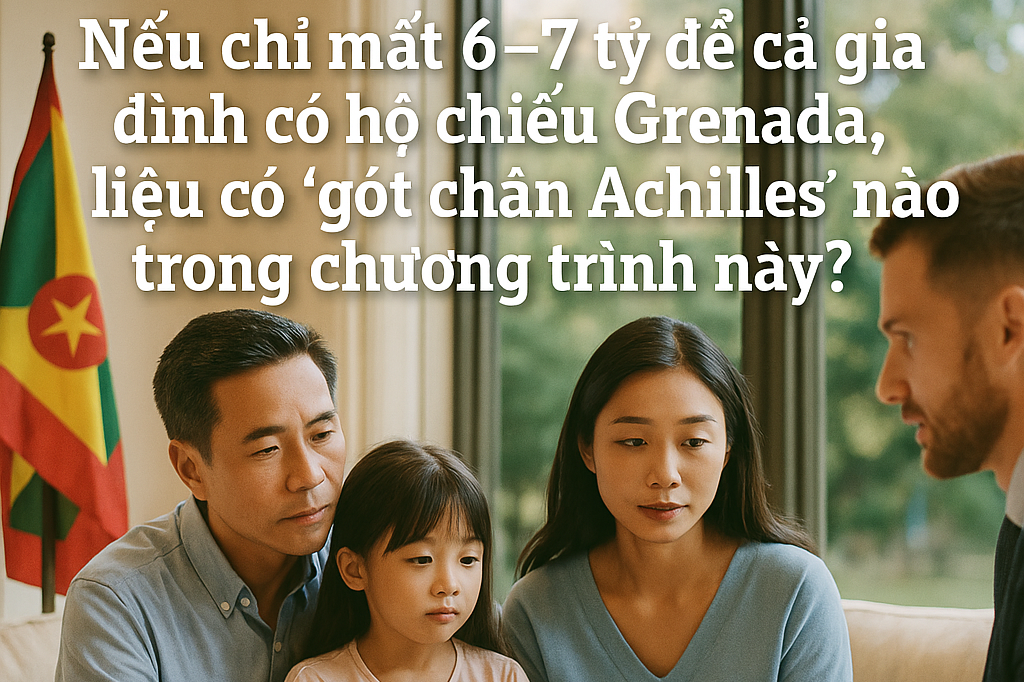 Nếu chỉ mất 6–7 tỷ để cả gia đình có hộ chiếu Grenada, liệu có “gót chân Achilles” nào trong chương trình này?