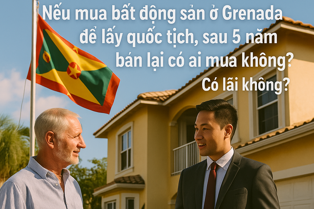 Nếu mua bất động sản ở Grenada để lấy quốc tịch, sau 5 năm bán lại có ai mua không? Có lãi không?